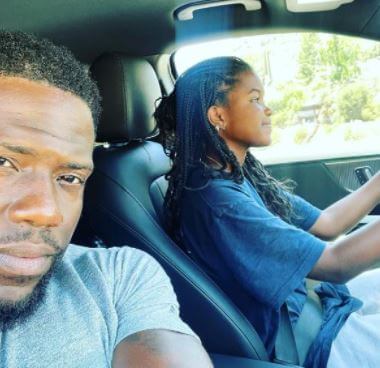 Heaven Hart with her father Kevin Hart.